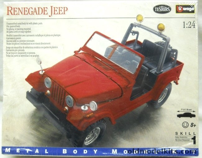 AMT-Hasegawa 1/24 Jeep Renegade, 174 plastic model kit